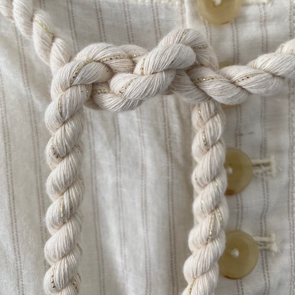 NWT Anthro Sammie Striped Paperbag- Waist Pants - Picture 5 of 10